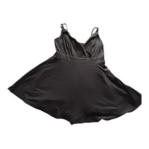 Rue21 Black Mini Skirt Romper Dress Sleeveless V Neck Party‎